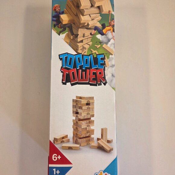 Addo Topple Tower – 48 Wooden Blocks, New - Picture 1 of 5